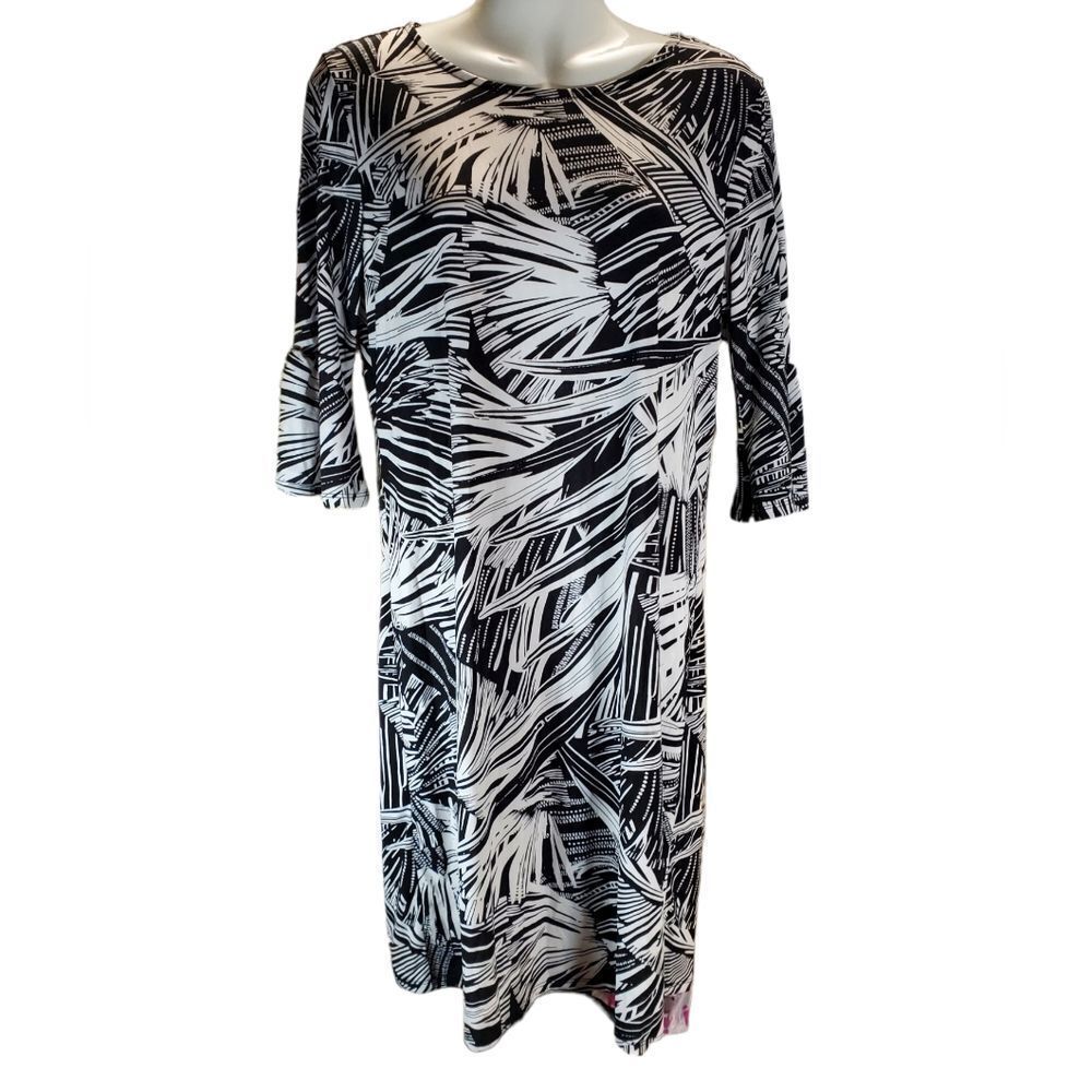 NEW Alexander + Oak Womens Elbow-Sleeve Sheath Dress M